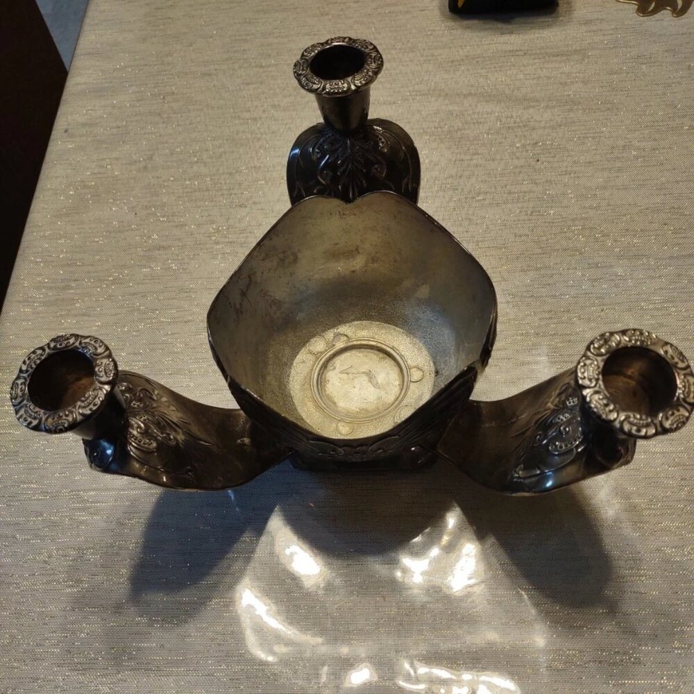 Godinger Silver Art 3 Candleholder Flower Centerpiece